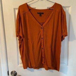 Banana Republic Orange Button T-shirt